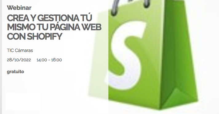 Crea y gestiona tú mismo tu página web con Shopify (webinar)