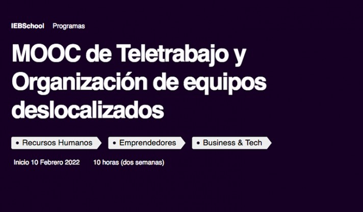MOOC de Teletrabajo y Organización de equipos deslocalizados
