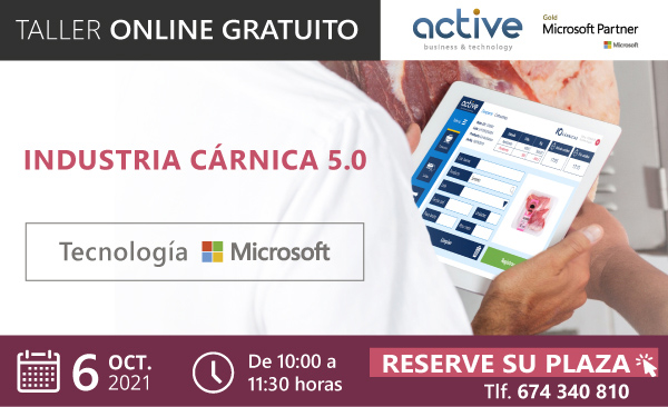 Taller online: Industria cárnica 5.0 - Tecnología Microsoft