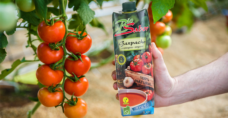 Gazpacho fresco sin gluten, reconstituyente y con ingredientes de primera calidad