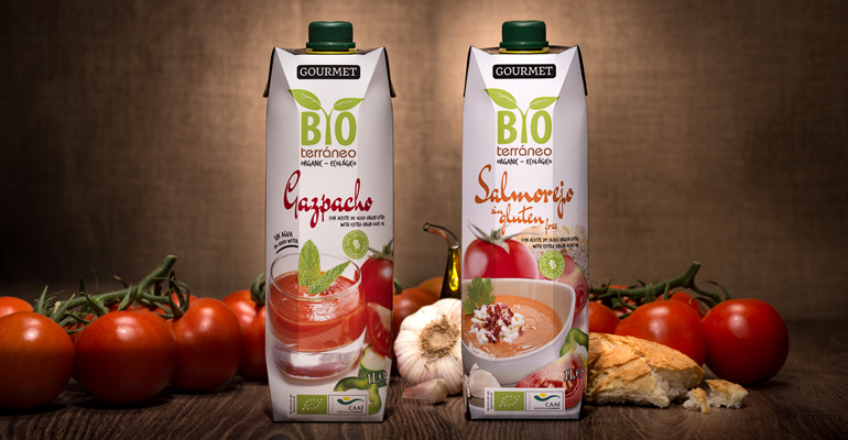 Salmorejo y gazpacho ecológico Bioterráneo