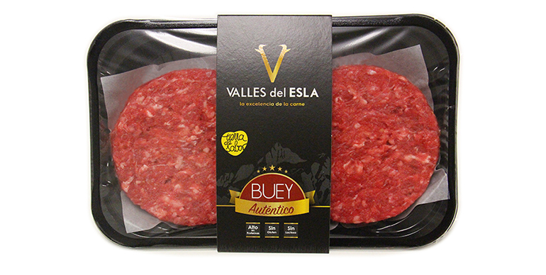 Selecta hamburguesa de buey de la Montaña de León