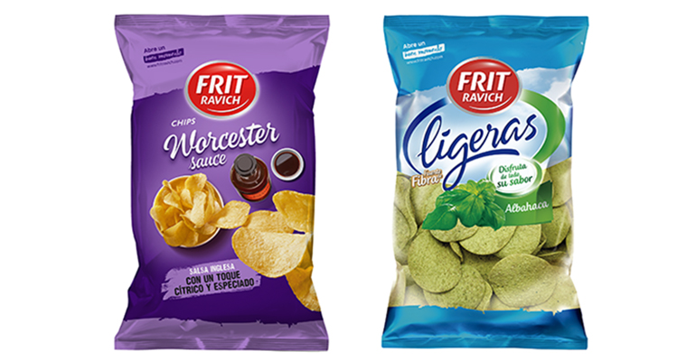 Sorprendentes Chips Sabor Worcester y  Ligeras sabor Albahaca