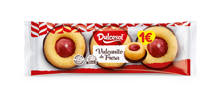 Dulcesol vulcanitos fresa