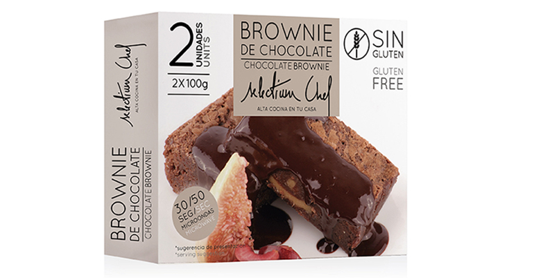 Brownie y couland sin gluten para los amantes del más puro chocolate Valrhona