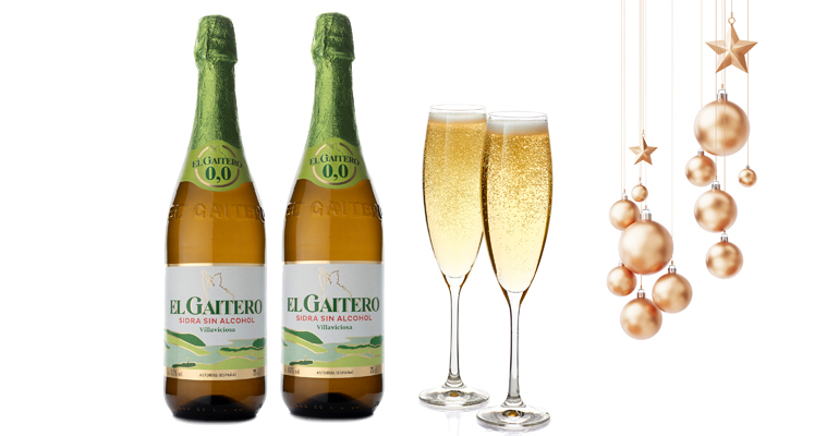 Sidra El Gaitero 0,0, sin alcohol