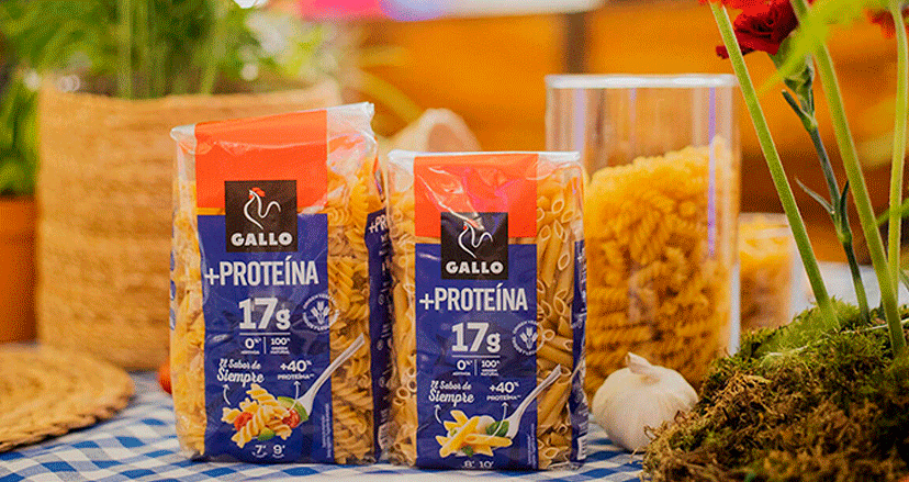 Pastas Gallo proteína