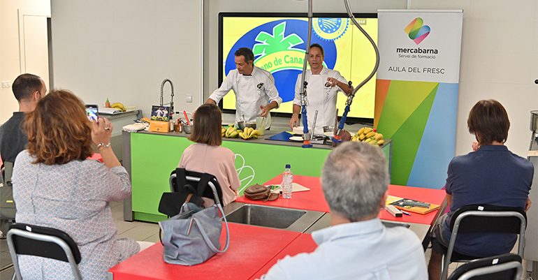 Mercabarna taller plátano de canarias