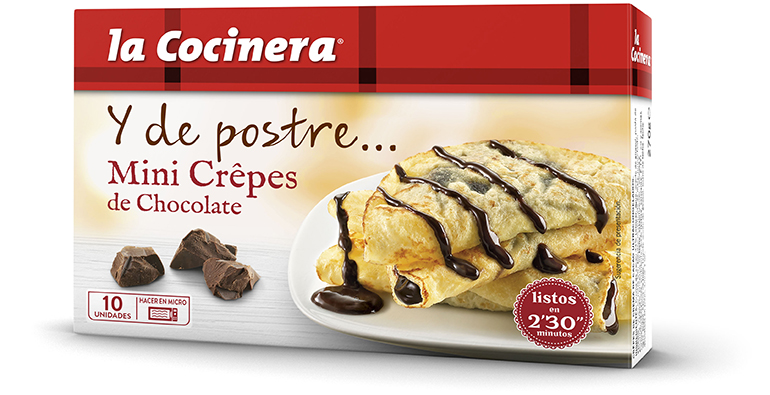 Mini crepes y leche frita, La Cocinera innova con una gama de postres congelados de fácil elaboración