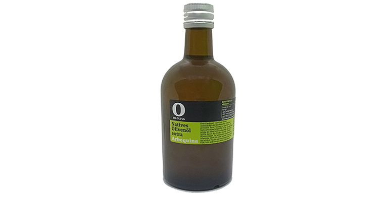 Aceite de oliva ecológico, con esencia del Mediterráneo
