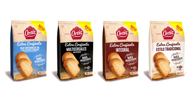 Ortiz reformula su gama de pan tostado para lograr que sea más resistente