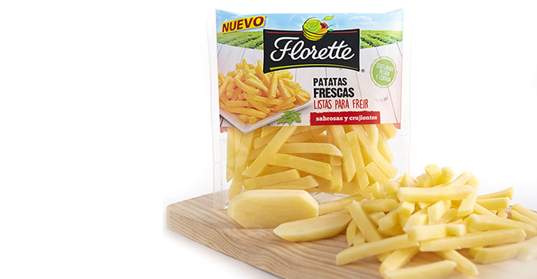 Patatas frescas, listas para freír e igual de crujientes que las caseras