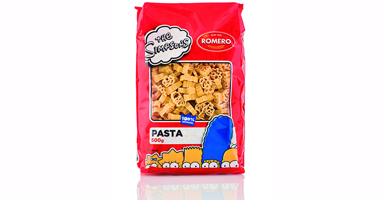 Llega la pasta 100% trigo duro con las figuras de los Simpson