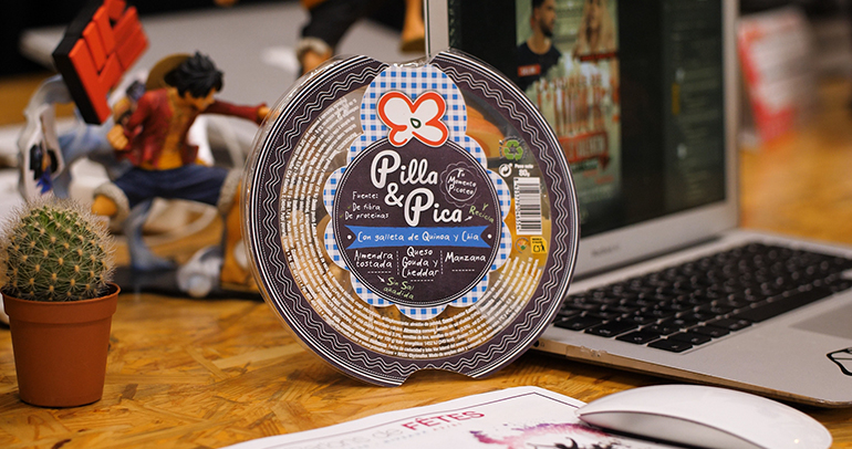 Pilla & Pica, saludable gama de tres snacks ricos en fibra, proteína y sin sal añadida