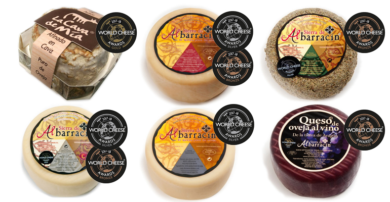 La quesería más premiada de Aragón logra otros 8 metales en los World Cheese Awards