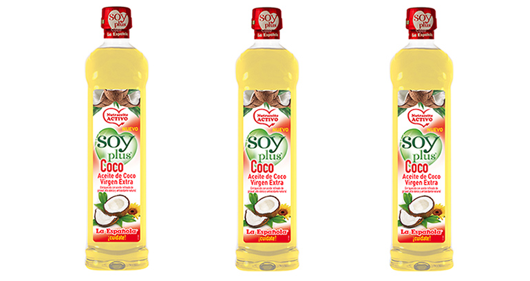  Nuevo Soy Plus aceite de coco líquido que apuesta por la salud