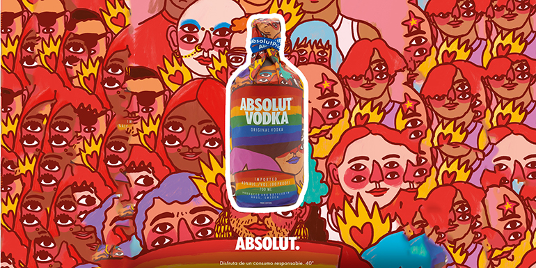 Edición especial Orgullo de Absolut by Ricardo Cavolo: un canto a la libertad y los derechos de las personas LGTBIQA+