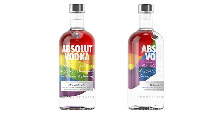 Absolut rainbow vodka