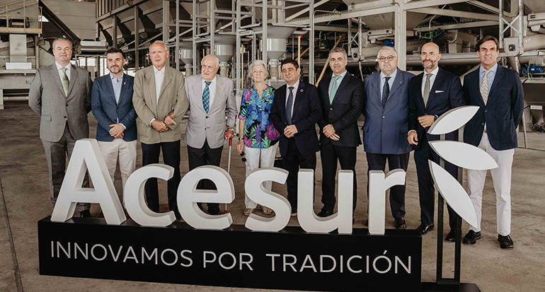Acesur abre su nueva almazara de diseño en Jabalquinto, Jaén, con una inversión de 12 millones de euros