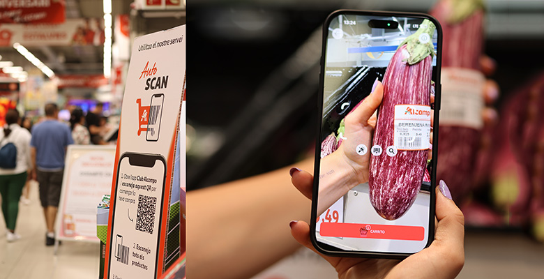 Alcampo permite escanear los productos con el móvil durante la compra para agilizar el pago con AutoScan