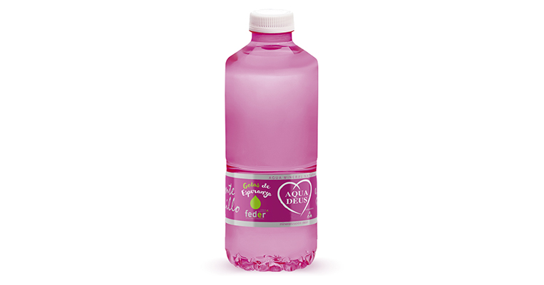 Aquadeus, botella rosa solidaria