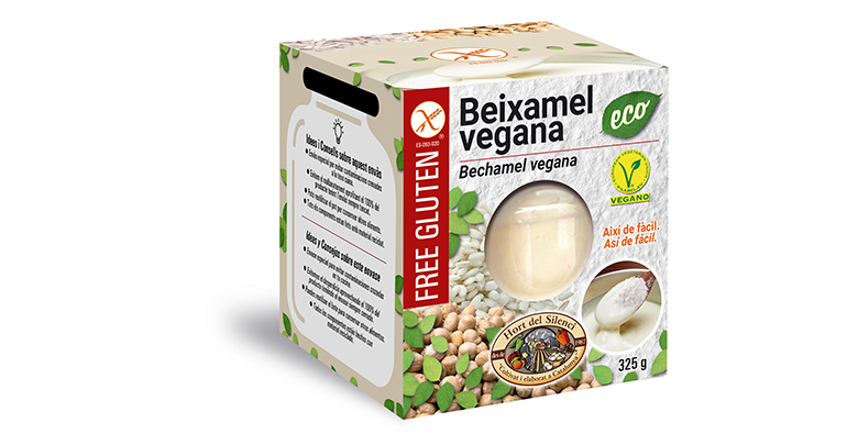 Bechamel vegana, alternativa a la proteína animal y en RPET reciclado