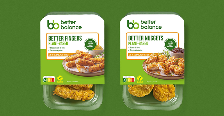 Nuggets y fingers 100% vegetales con NutriScore A