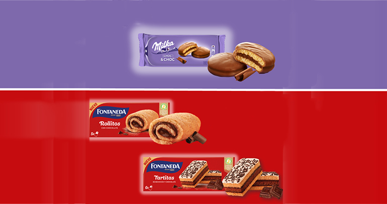 Novedades en bollería de Milka y Fontaneda