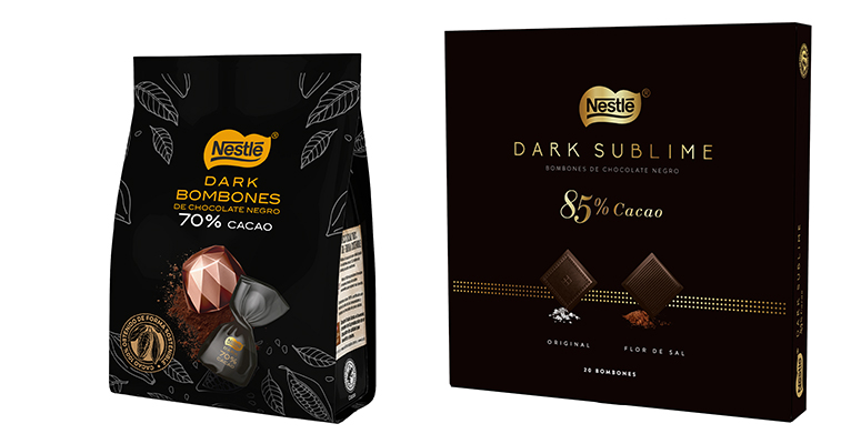 Nuevas variedades de bombones de Nestlé Dark para amantes del chocolate intenso