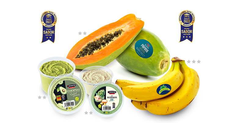 El Dip de alcachofa, la papaya, el guacamole Chef Gabriel  y el plátano Bonnysa han sido reconocidos por el International Taste Institute