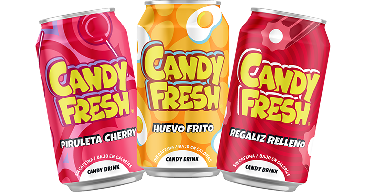Candyfresh, sus nuevos refrescos con sabores que saben a golosinas, sin cafeína y bajos en calorías