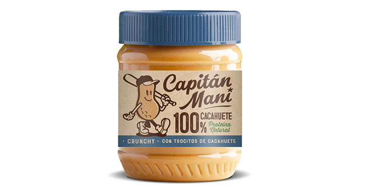 Crema de cacahuete Capitán Maní, ahora crunchy con trocitos