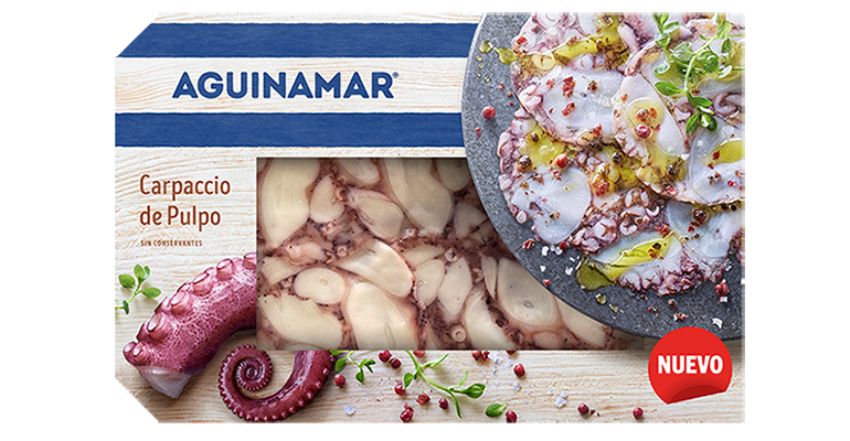 Carpaccio pulpo Aguinamar