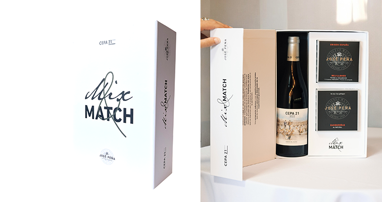 Mix & Match: pack gourmet con vino tinto Cepa 21 y conservas Jose Peña