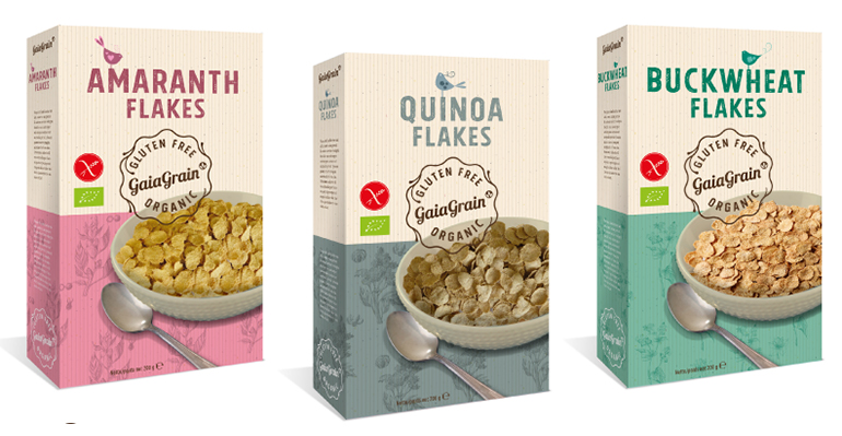 Flakes orgánicos con amaranto, quinoa y trigo sarraceno