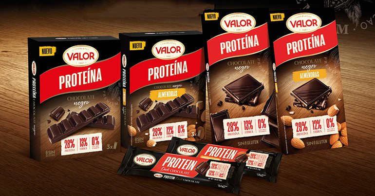 Chocolate negro con alto contenido en proteína