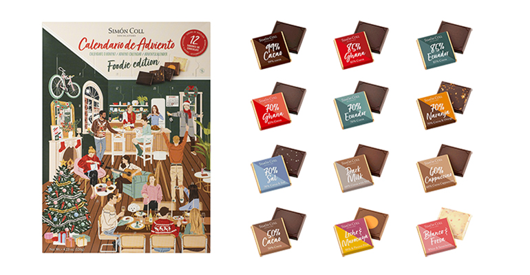 Calendario de Adviento para foodies que aman el chocolate de autor