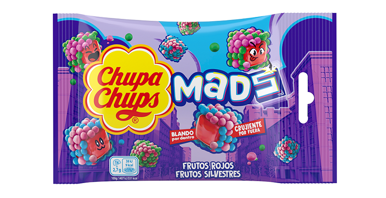 Chupa Chups amplía su catálogo de gominolas con MADS, una propuesta que combina textura crujiente y blanda