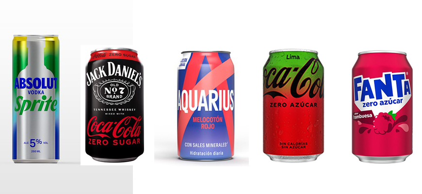 Llegan los combinados Jack Daniel’s & Coca-Cola Zero y Absolut Vodka & Sprite en formato lata
