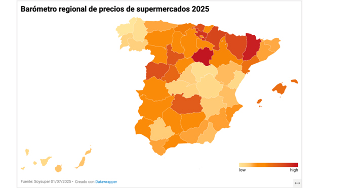 ¿Dónde están los supermercados más baratos?