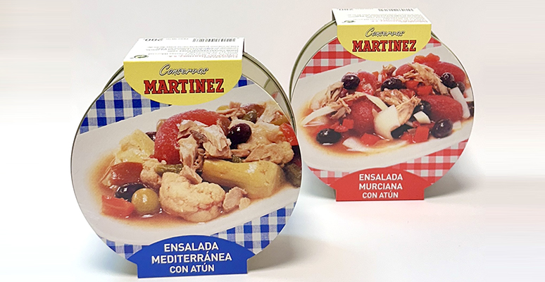 Ensaladas listas para consumir: murciana y mediterránea con atún