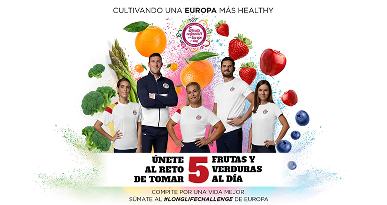 FruitVegetables Europe fomenta el consumo de frutas y hortalizas con deportistas