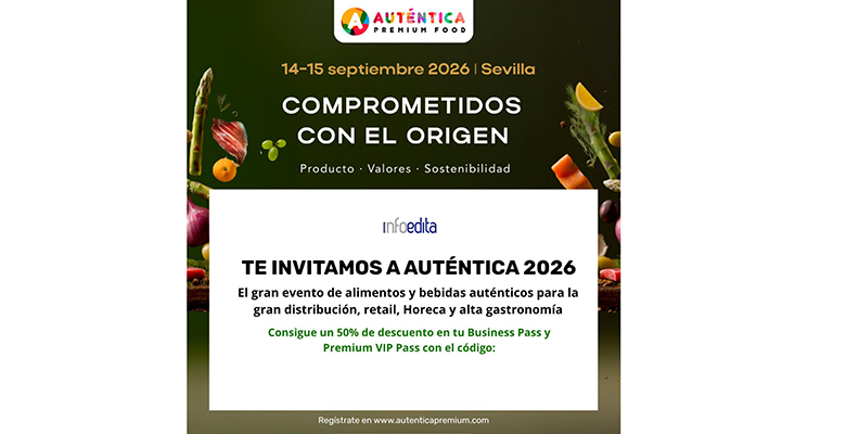 Retail Actual ofrece descuentos a sus lectores para asistir a Auténtica Premium Food 2026