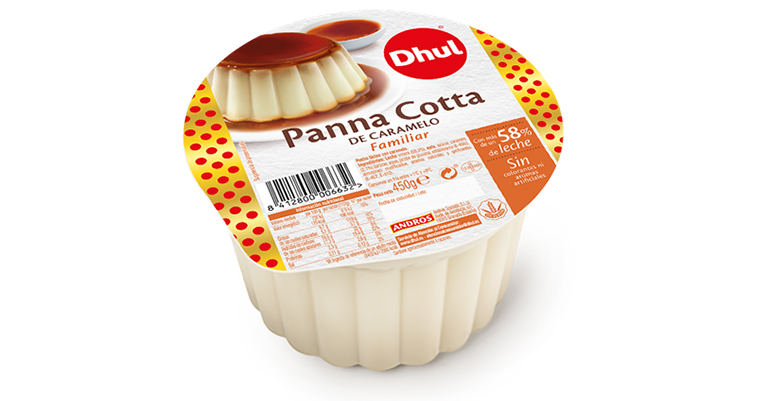 Panna Cotta de caramelo en formato familiar de 450 g