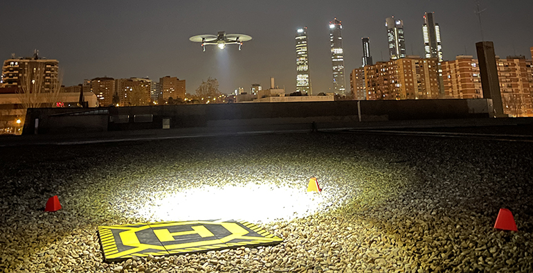 Drones para seguridad en los centros comerciales, la Vaguada