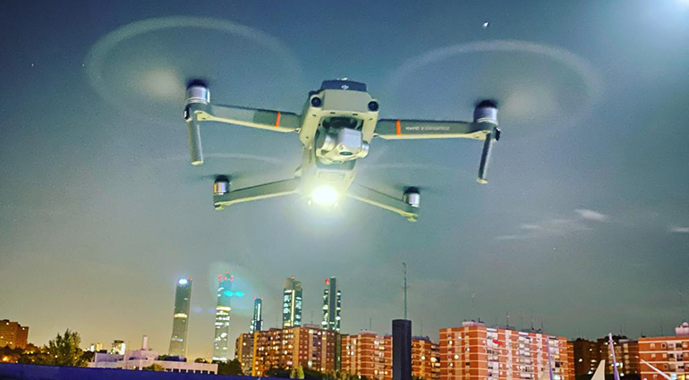 Drones para ampliar la seguridad en el exterior de centros comerciales