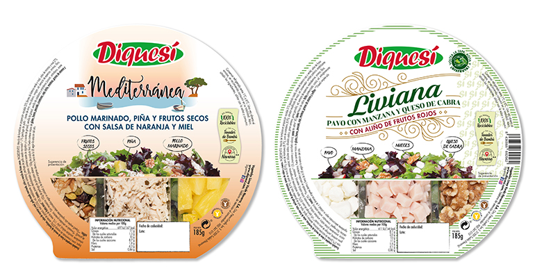 Nuevas ensaladas DiqueSi Mediterránea y Liviana