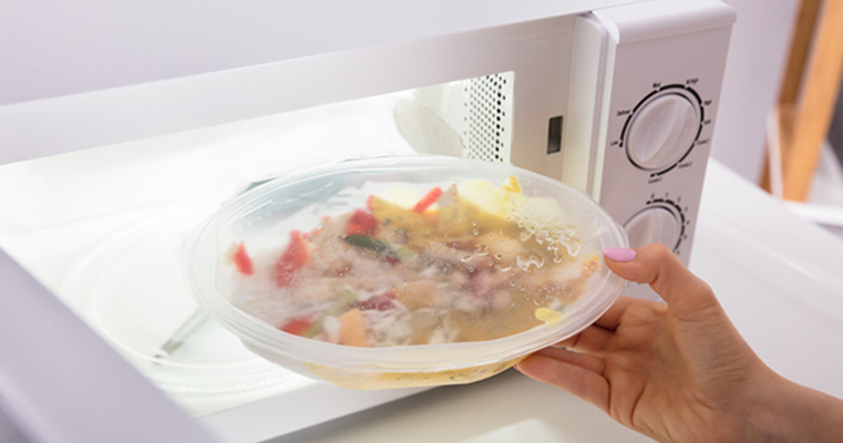envases plástico microondas