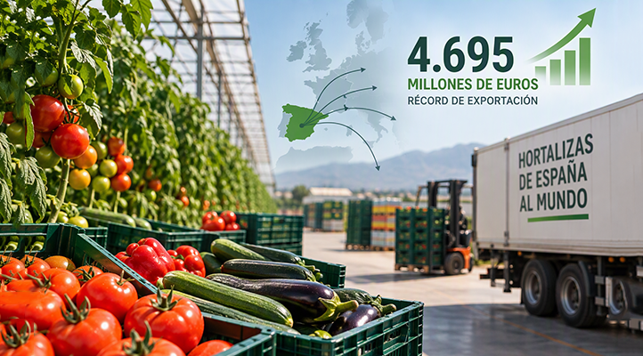 Las hortalizas de invernadero disparan las exportaciones y consolidan el liderazgo agroalimentario español