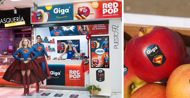 manzanas Giga acciones promocionales mercados Madrid